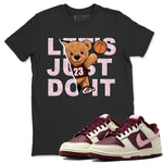 Dunk Valentines Day Sneaker Match Tees Rip Out Bear Sneaker Tees Nike Dunk Valentine's Day Sneaker SNRT Sneaker Tees Unisex Shirts