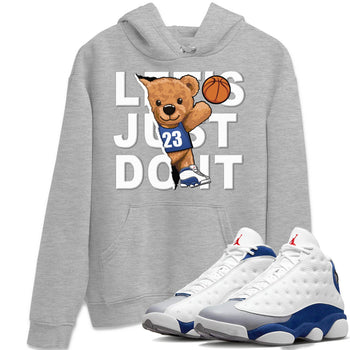 Jordan 13 French Blue Sneaker Match Tees Rip Out Bear Sneaker Tees Jordan 13 French Blue Sneaker Release Tees Unisex Shirts