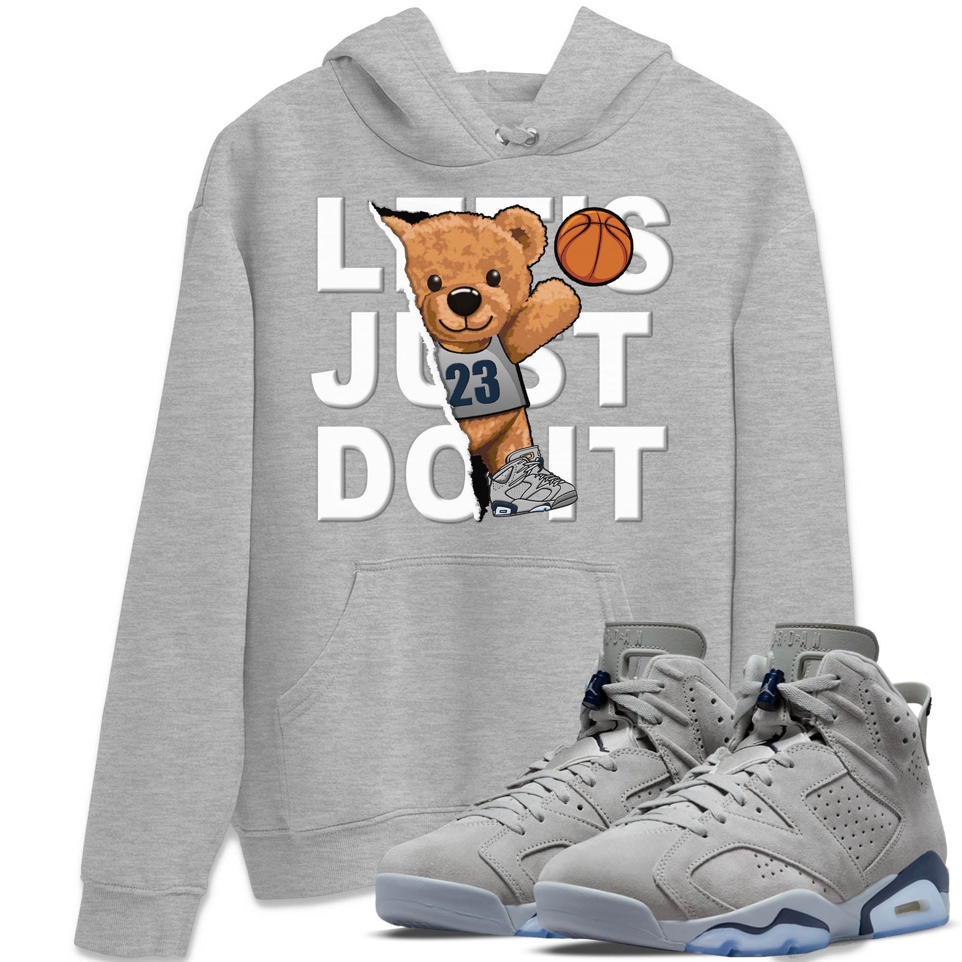 Jordan 6 Georgetown Sneaker Match Tees Rip Out Bear Sneaker Tees Jordan 6 Georgetown Sneaker Release Tees Unisex Shirts