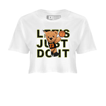 Nike Dunk Mid Premium shirt to match jordans Rip Out Bear sneaker tees Nike Dunk Mid Halloween SNRT Sneaker Tees Sneaker Matching Clothing Brand White 2 Crop T-Shirt