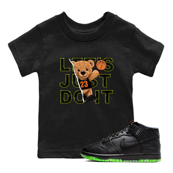 Nike Dunk Mid Premium shirt to match jordans Rip Out Bear sneaker tees Nike Dunk Mid Halloween SNRT Sneaker Tees Sneaker Matching Clothing Brand Baby Toddler Black 1 T-Shirt