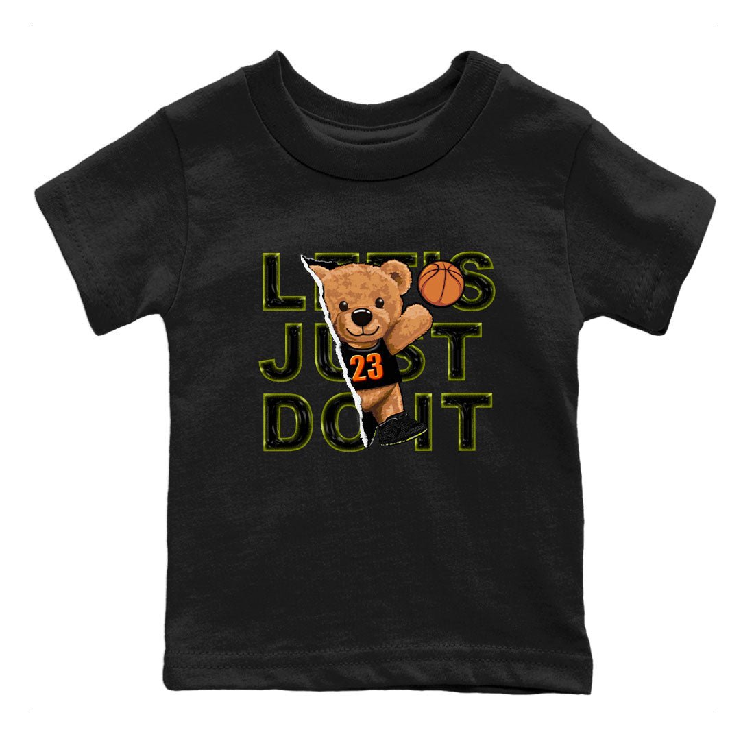 Nike Dunk Mid Premium shirt to match jordans Rip Out Bear sneaker tees Nike Dunk Mid Halloween SNRT Sneaker Tees Sneaker Matching Clothing Brand Baby Toddler Black 2 T-Shirt