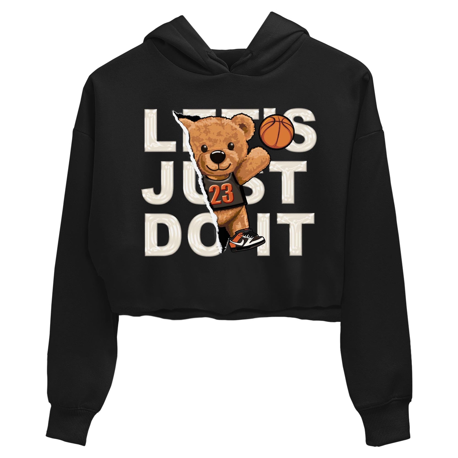 Nike Low Dunk Red Panda shirt to match jordans Rip Out Bear sneaker tees Nike Dunk Red Panda SNRT Sneaker Tees Black 2 Crop T-Shirt