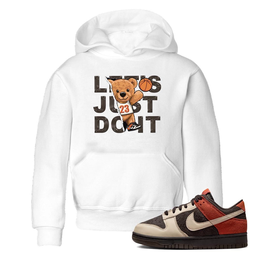 Nike Low Dunk Red Panda shirt to match jordans Rip Out Bear sneaker tees Nike Dunk Red Panda SNRT Sneaker Tees Baby Toddler White 1 T-Shirt