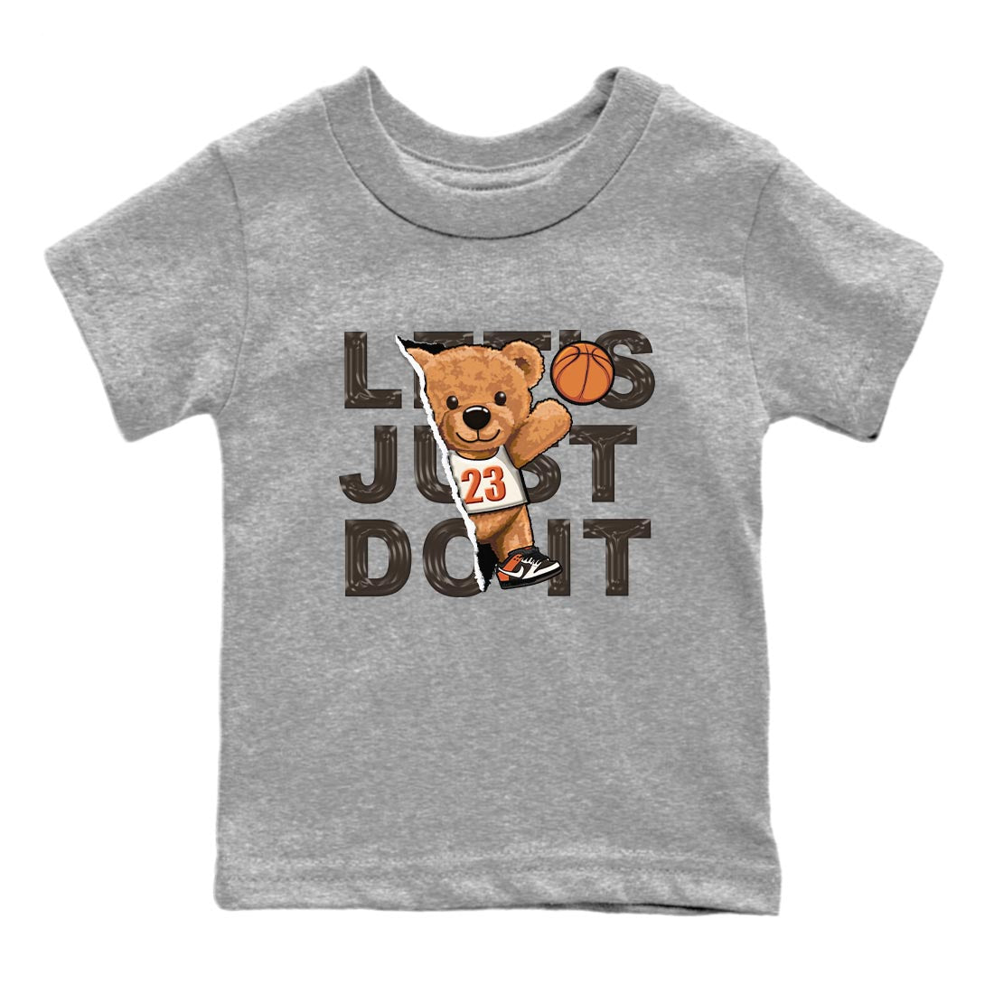 Nike Low Dunk Red Panda shirt to match jordans Rip Out Bear sneaker tees Nike Dunk Red Panda SNRT Sneaker Tees Baby Toddler Heather Grey 2 T-Shirt