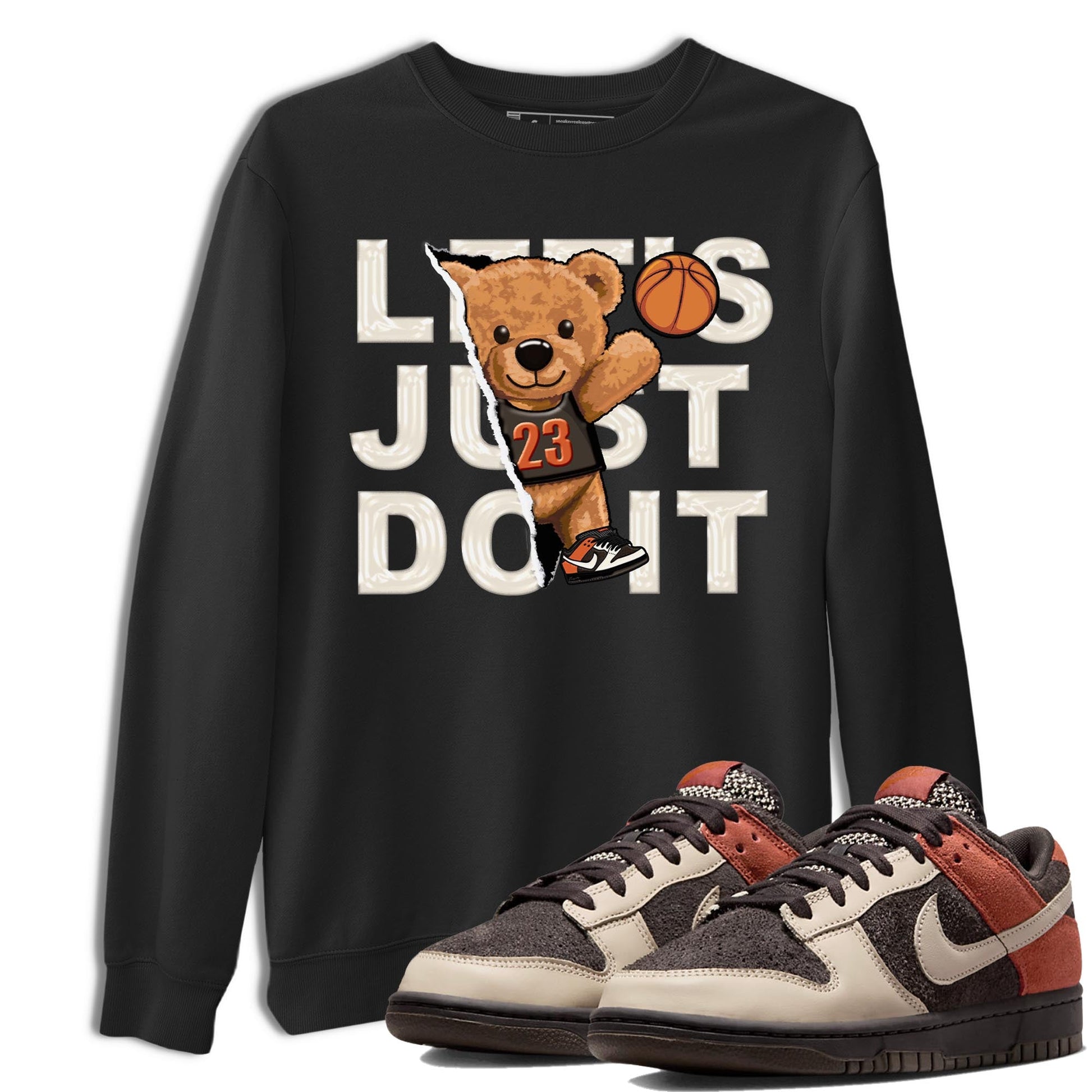 Nike Low Dunk Red Panda shirt to match jordans Rip Out Bear sneaker tees Nike Dunk Red Panda SNRT Sneaker Tees Unisex Streetwear Clothing Black 1 T-Shirt