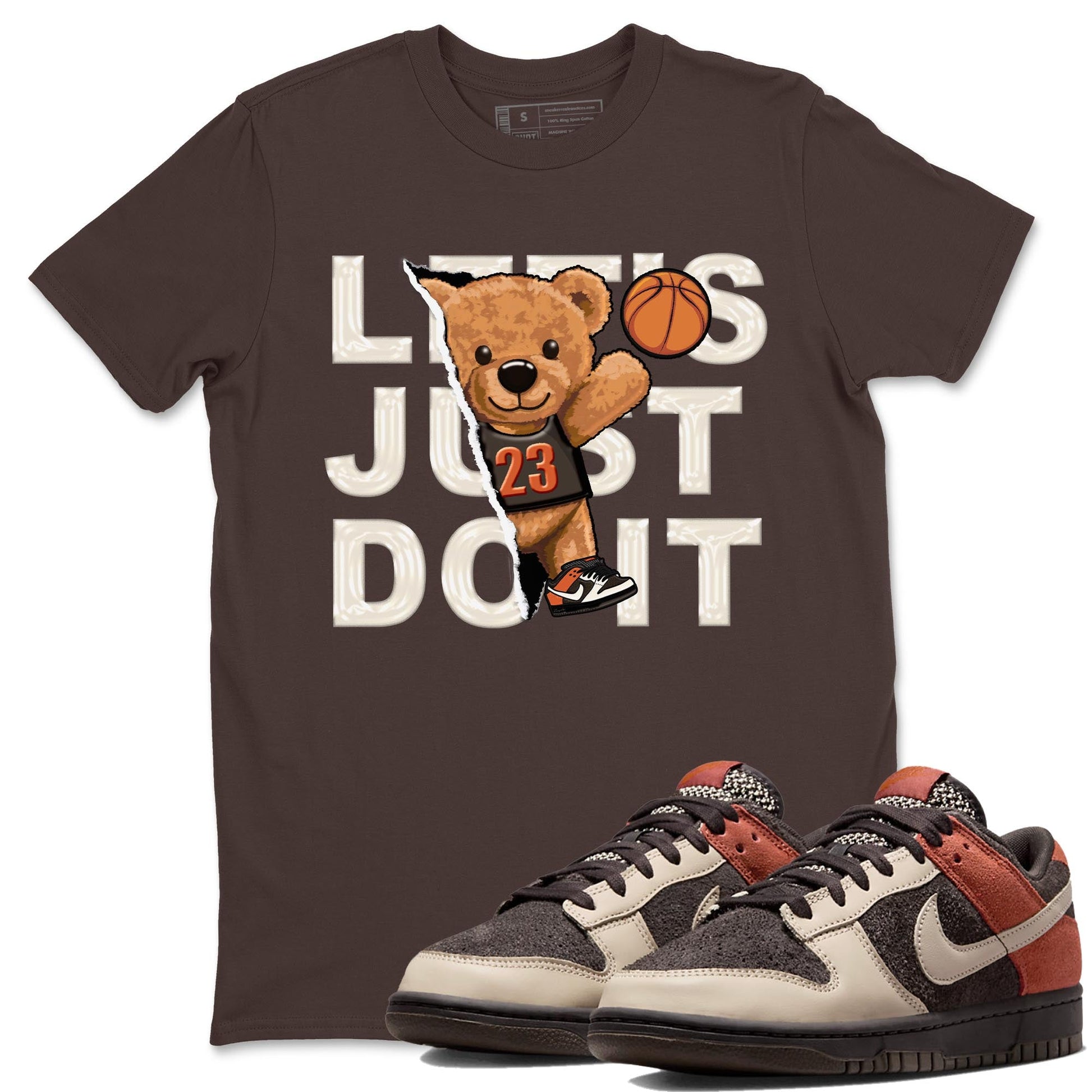 Nike Low Dunk Red Panda shirt to match jordans Rip Out Bear sneaker tees Nike Dunk Red Panda SNRT Sneaker Tees Unisex Streetwear Clothing Dark Chocolate 1 T-Shirt