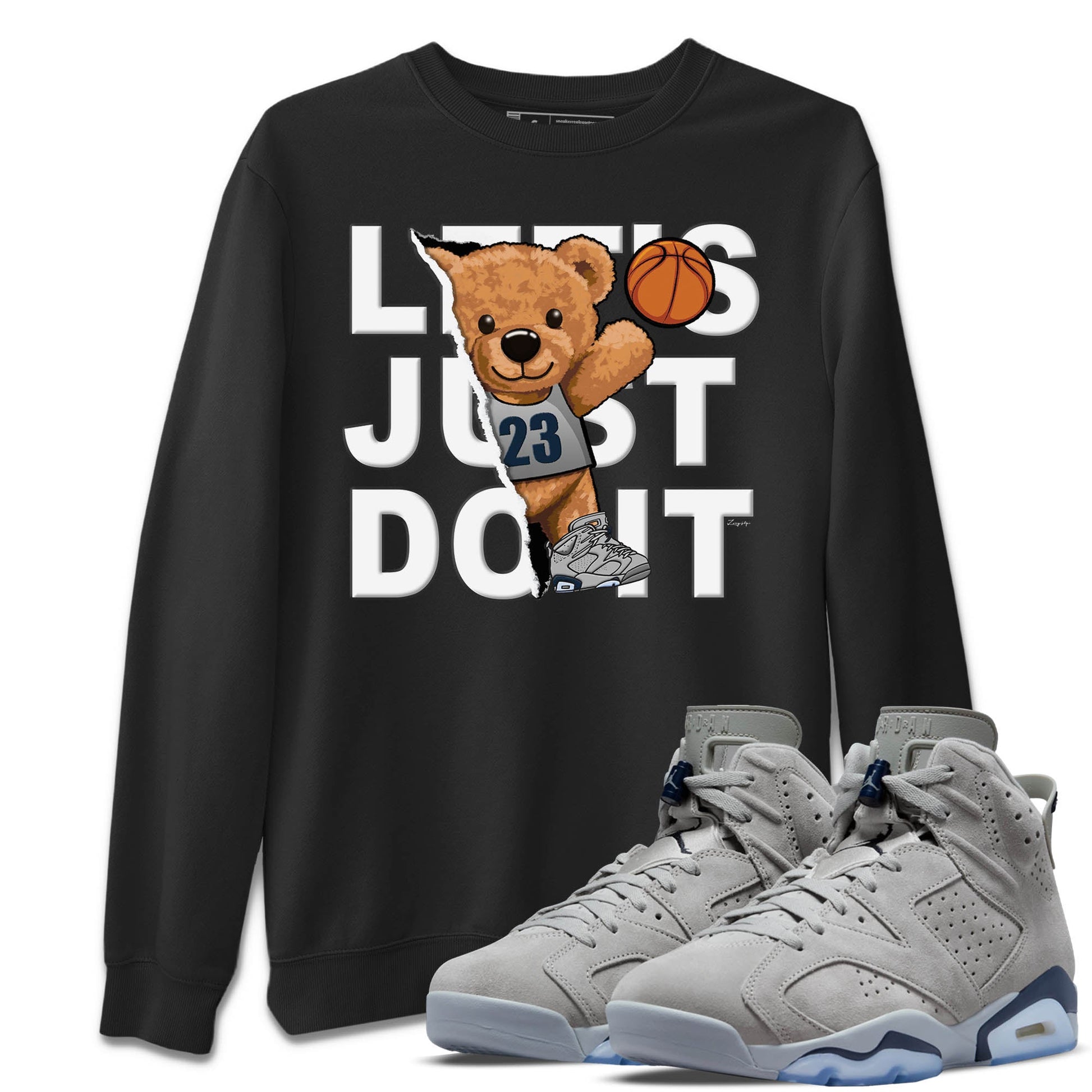 Jordan 6 Georgetown Sneaker Match Tees Rip Out Bear Sneaker Tees Jordan 6 Georgetown Sneaker Release Tees Unisex Shirts