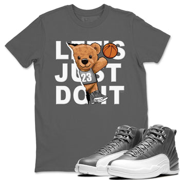 Jordan 12 Stealth Sneaker Match Tees Rip Out Bear Sneaker Tees Jordan 12 Stealth Sneaker Release Tees Unisex Shirts