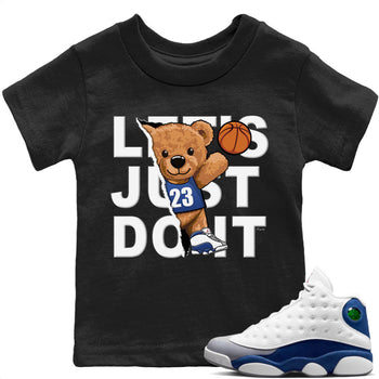 Jordan 13 French Blue Sneaker Match Tees Rip Out Bear Sneaker Tees Jordan 13 French Blue Sneaker Release Tees Kids Shirts
