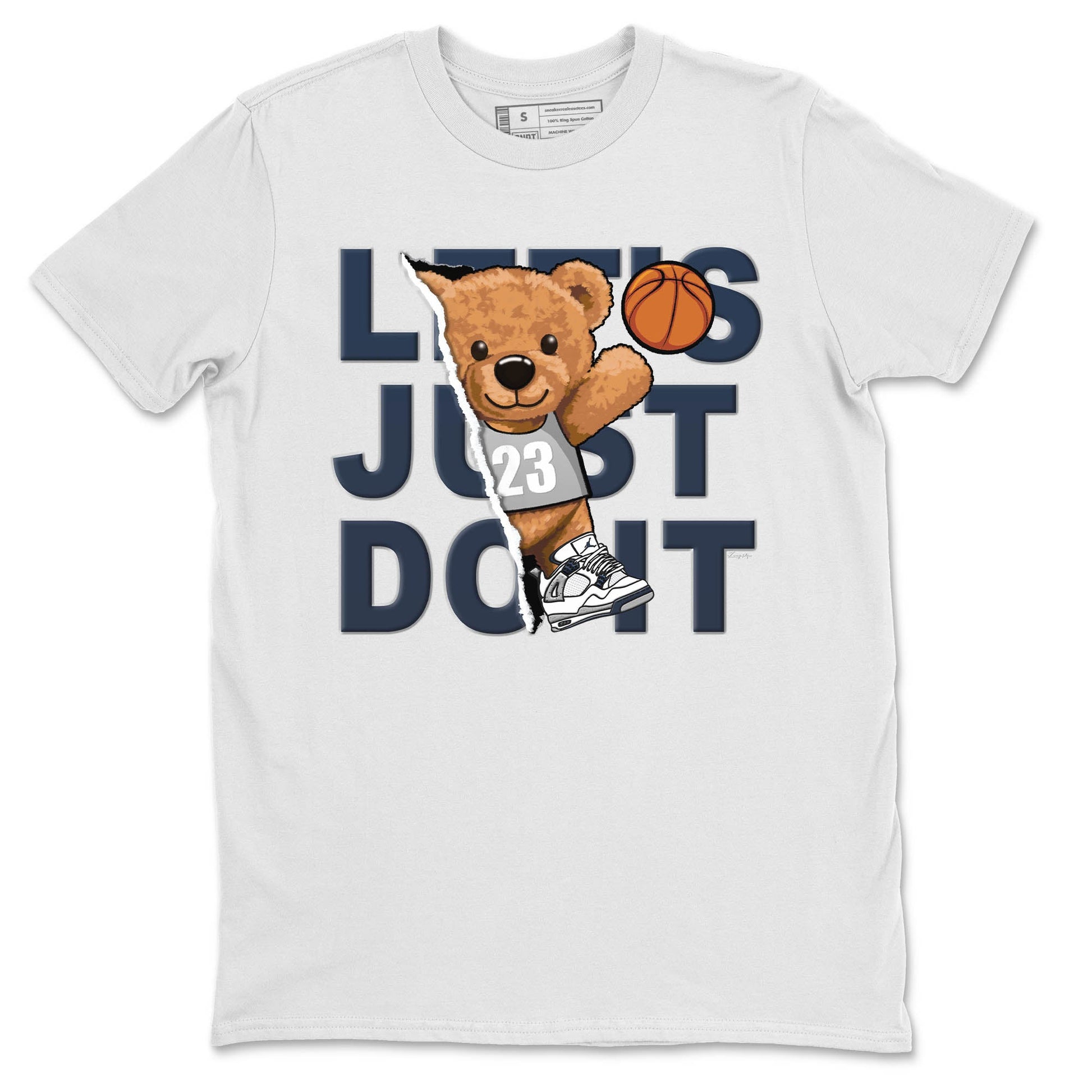 Jordan 4 Midnight Navy Sneaker Match Tees Rip Out Bear Sneaker Tees Jordan 4 Midnight Navy Sneaker Release Tees Unisex Shirts