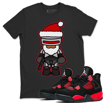 Jordan 4 Red Thunder Sneaker Match Tees Robosanta Sneaker Tees Jordan 4 Red Thunder Sneaker Release Tees Unisex Shirts