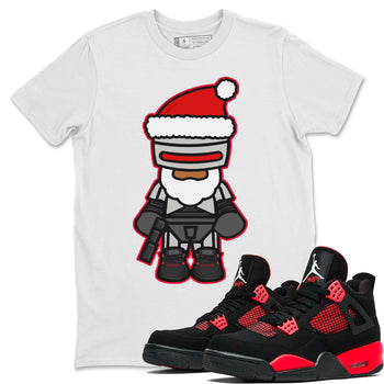Jordan 4 Red Thunder Sneaker Match Tees Robosanta Sneaker Tees Jordan 4 Red Thunder Sneaker Release Tees Unisex Shirts