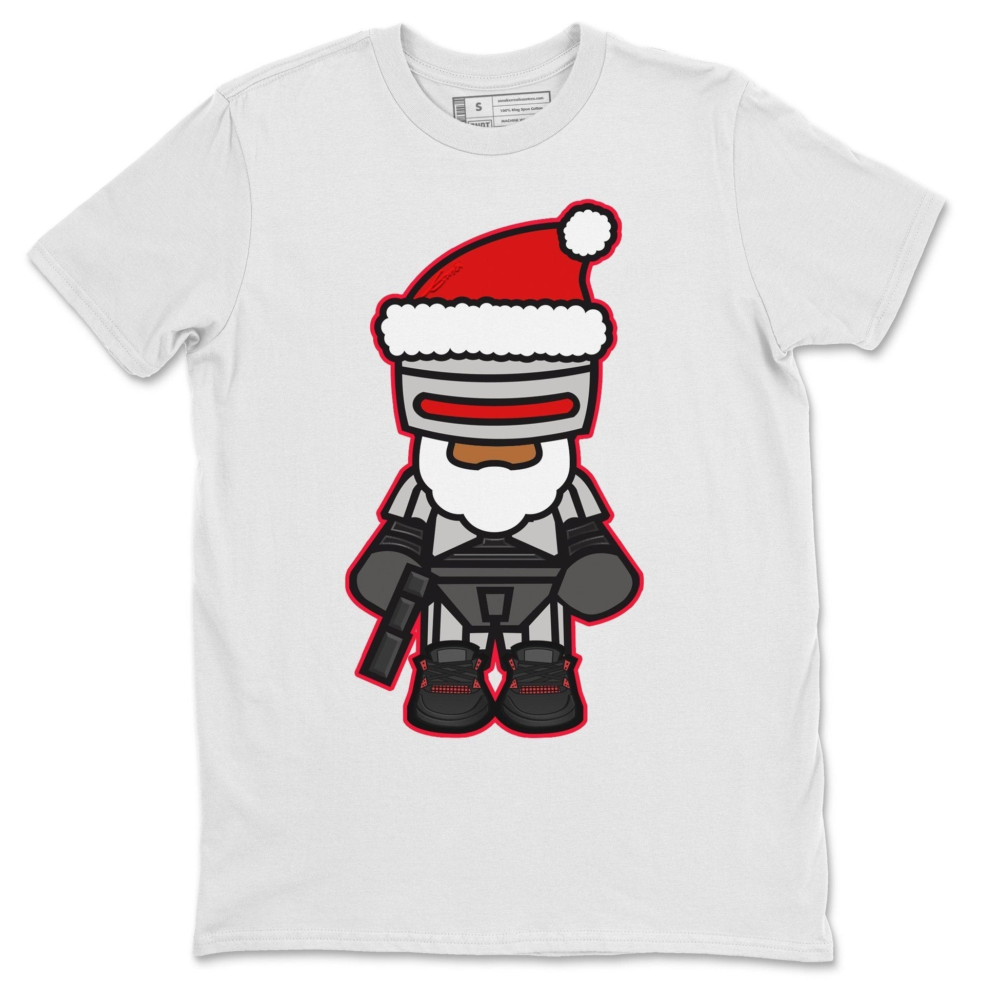 Jordan 4 Red Thunder Sneaker Match Tees Robosanta Sneaker Tees Jordan 4 Red Thunder Sneaker Release Tees Unisex Shirts