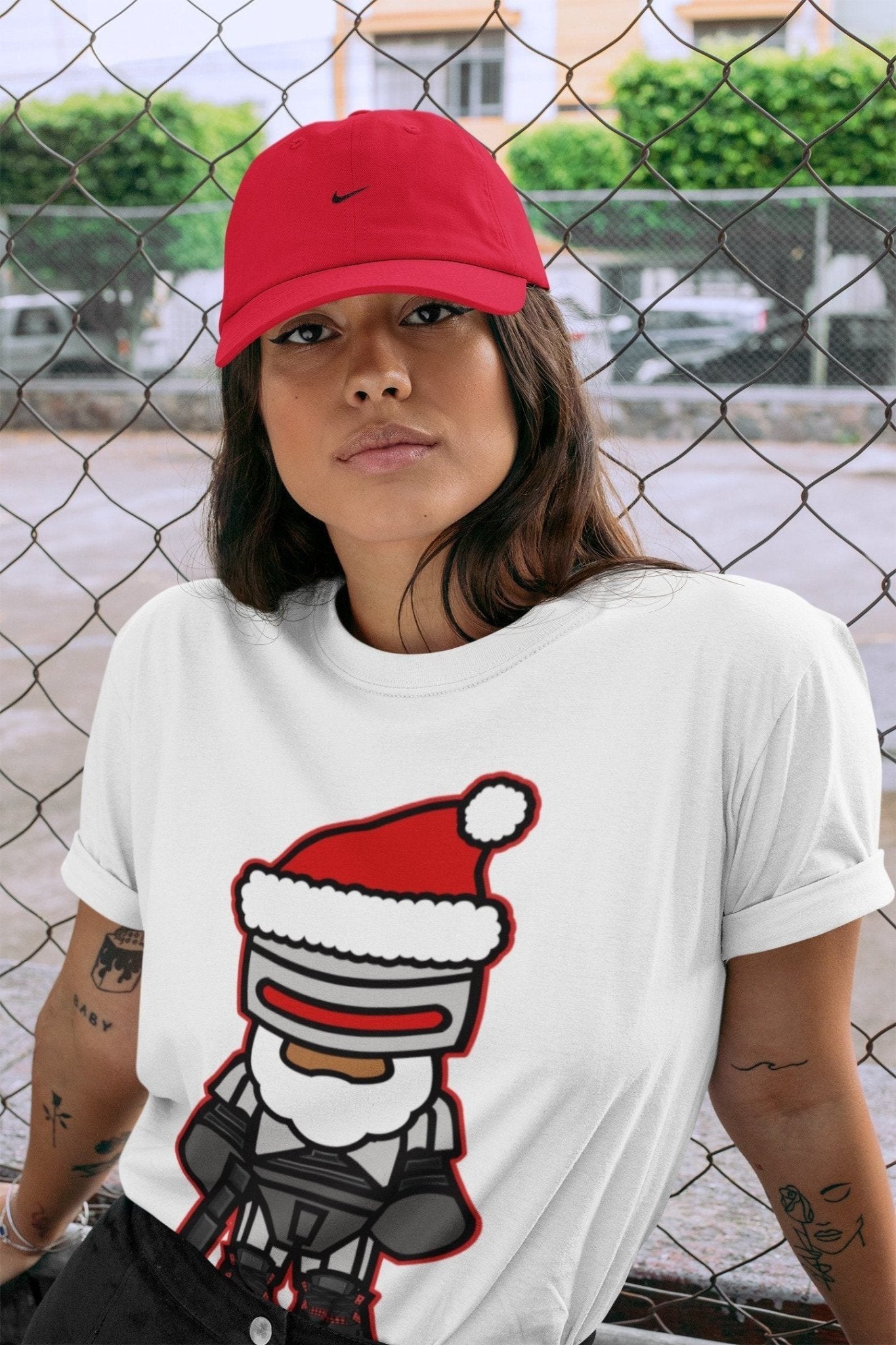 Jordan 4 Red Thunder Sneaker Match Tees Robosanta Sneaker Tees Jordan 4 Red Thunder Sneaker Release Tees Unisex Shirts