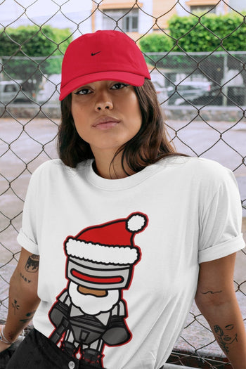 Jordan 4 Red Thunder Sneaker Match Tees Robosanta Sneaker Tees Jordan 4 Red Thunder Sneaker Release Tees Unisex Shirts