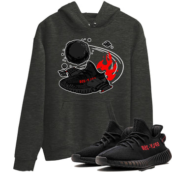 Adidas Yeezy Boost 350 Bred shirt to match sneakers Rocket Boost sneaker tees Yeezy 350 Bred SNRT Sneaker Release Tees Unisex Charcoal Heather 1 T-Shirt