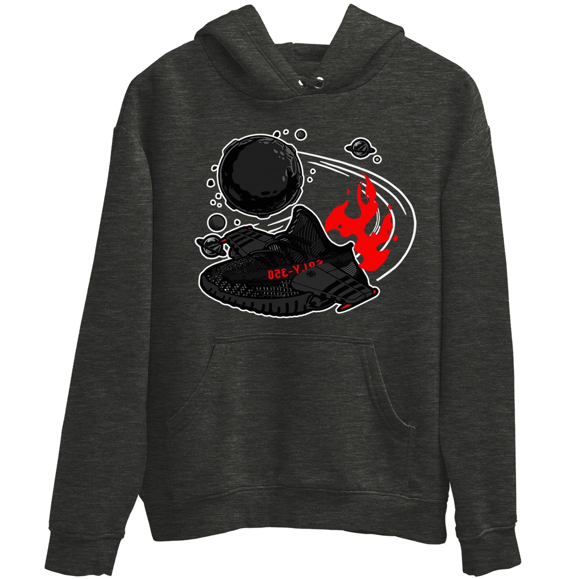 Adidas Yeezy Boost 350 Bred shirt to match sneakers Rocket Boost sneaker tees Yeezy 350 Bred SNRT Sneaker Release Tees Unisex Charcoal Heather 2 T-Shirt