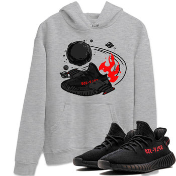 Adidas Yeezy Boost 350 Bred shirt to match sneakers Rocket Boost sneaker tees Yeezy 350 Bred SNRT Sneaker Release Tees Unisex Heather Grey 1 T-Shirt