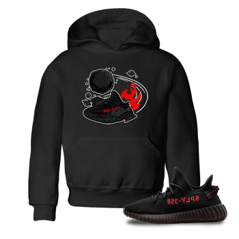 Adidas Yeezy Boost 350 Bred shirt to match sneakers Rocket Boost sneaker tees Yeezy 350 Bred SNRT Sneaker Release Tees Baby Toddler Black 1 T-Shirt