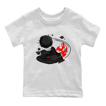 Adidas Yeezy Boost 350 Bred shirt to match sneakers Rocket Boost sneaker tees Yeezy 350 Bred SNRT Sneaker Release Tees Baby Toddler White 2 T-Shirt