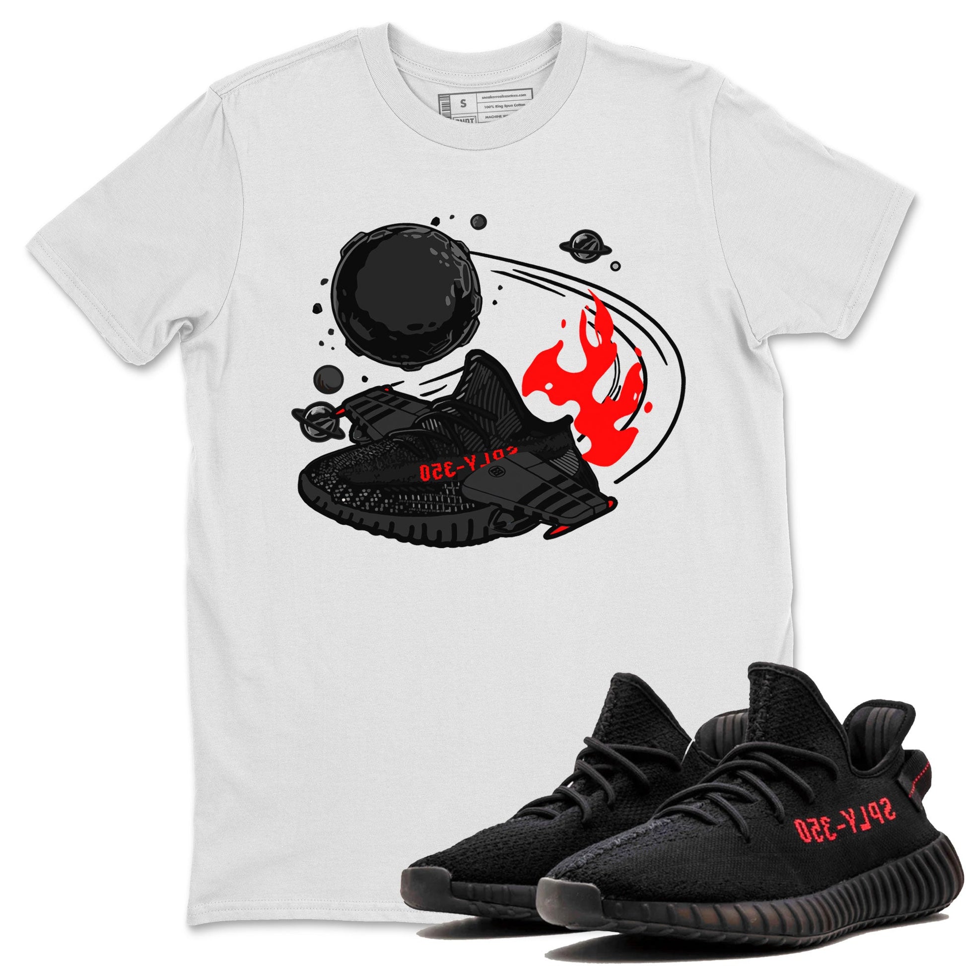 Yeezy Boost 350 Bred | Rocket Boost Unisex T-Shirt