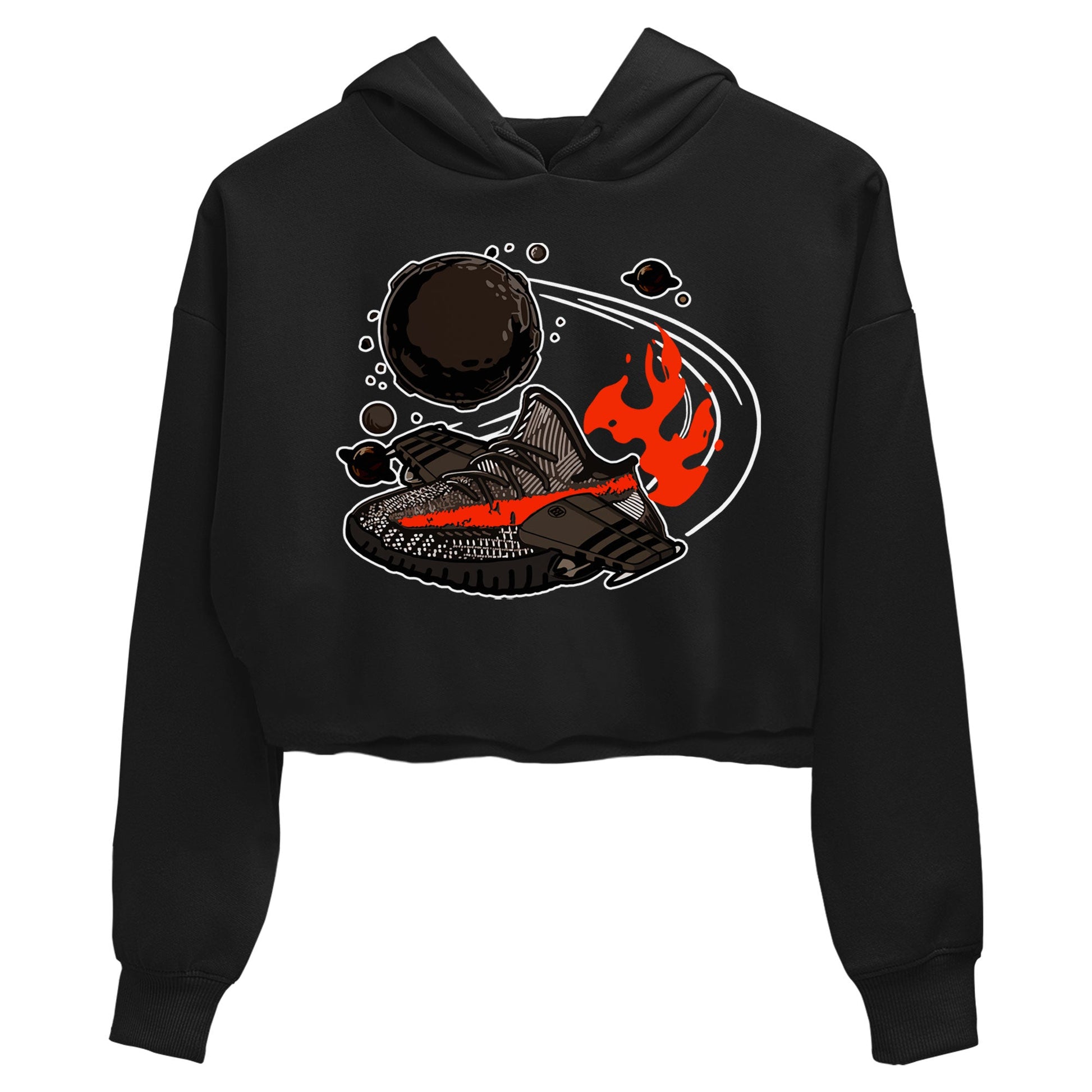 Yeezy 350 Carbon Beluga shirt to match sneakers Rocket Boost sneaker tees Yeezy Boost 350 V2 Carbon Beluga SNRT Sneaker Release Tees Black 2 Crop T-Shirt