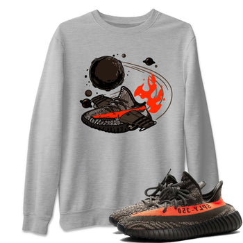 Yeezy 350 Carbon Beluga shirt to match sneakers Rocket Boost sneaker tees Yeezy Boost 350 V2 Carbon Beluga SNRT Sneaker Release Tees Unisex Heather Grey 1 T-Shirt