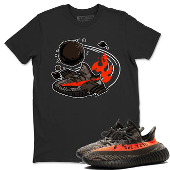 Yeezy 350 Carbon Beluga shirt to match sneakers Rocket Boost sneaker tees Yeezy Boost 350 V2 Carbon Beluga SNRT Sneaker Release Tees Unisex Black 1 T-Shirt