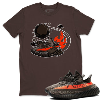 Yeezy 350 Carbon Beluga shirt to match sneakers Rocket Boost sneaker tees Yeezy Boost 350 V2 Carbon Beluga SNRT Sneaker Release Tees Unisex Dark Chocolate 1 T-Shirt