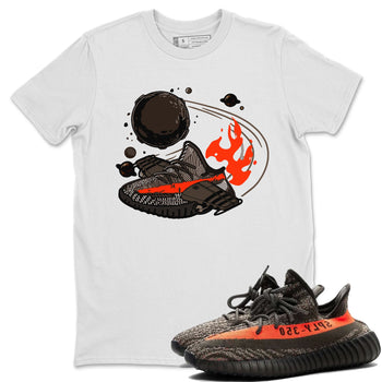 Yeezy 350 Carbon Beluga shirt to match sneakers Rocket Boost sneaker tees Yeezy Boost 350 V2 Carbon Beluga SNRT Sneaker Release Tees Unisex White 1 T-Shirt