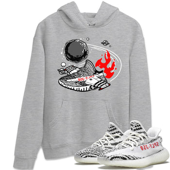 Yeezy 350 Zebra shirt to match Yeezys Rocket Boost sneaker tees Yeezy Boost 350 V2 Zebra SNRT Sneaker Release Tees Unisex Heather Grey 1 T-Shirt