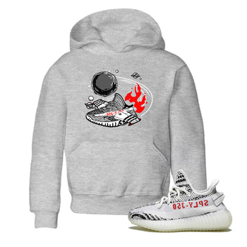 Yeezy 350 Zebra shirt to match Yeezys Rocket Boost sneaker tees Yeezy Boost 350 V2 Zebra SNRT Sneaker Release Tees Baby Toddler Heather Grey 1 T-Shirt