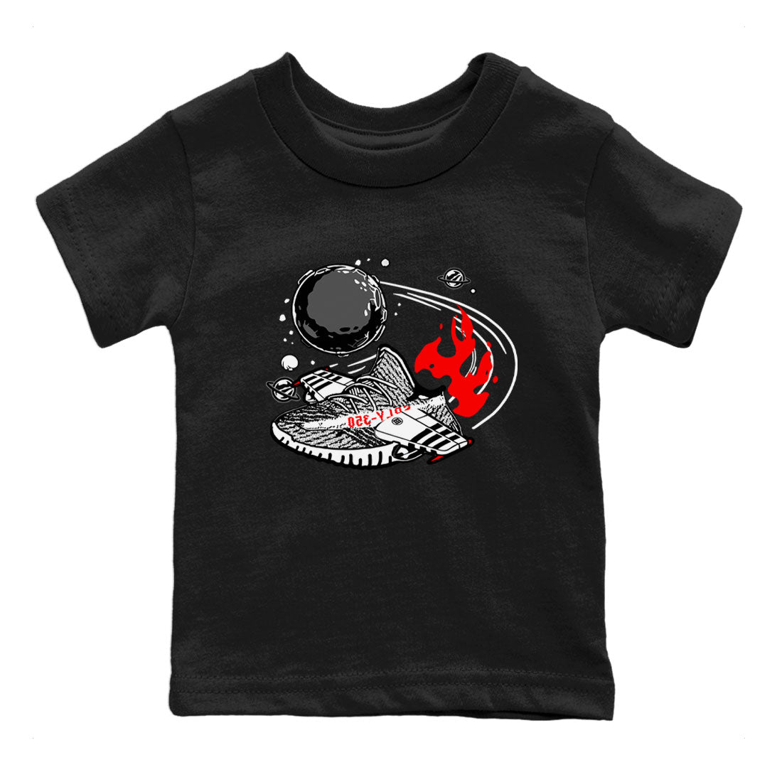 Yeezy 350 Zebra shirt to match Yeezys Rocket Boost sneaker tees Yeezy Boost 350 V2 Zebra SNRT Sneaker Release Tees Baby Toddler Black 2 T-Shirt