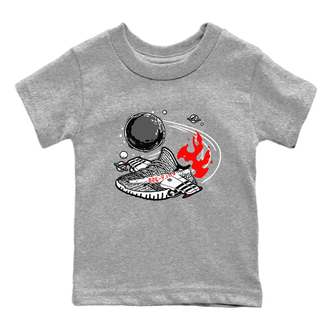 Yeezy 350 Zebra shirt to match Yeezys Rocket Boost sneaker tees Yeezy Boost 350 V2 Zebra SNRT Sneaker Release Tees Baby Toddler Heather Grey 2 T-Shirt