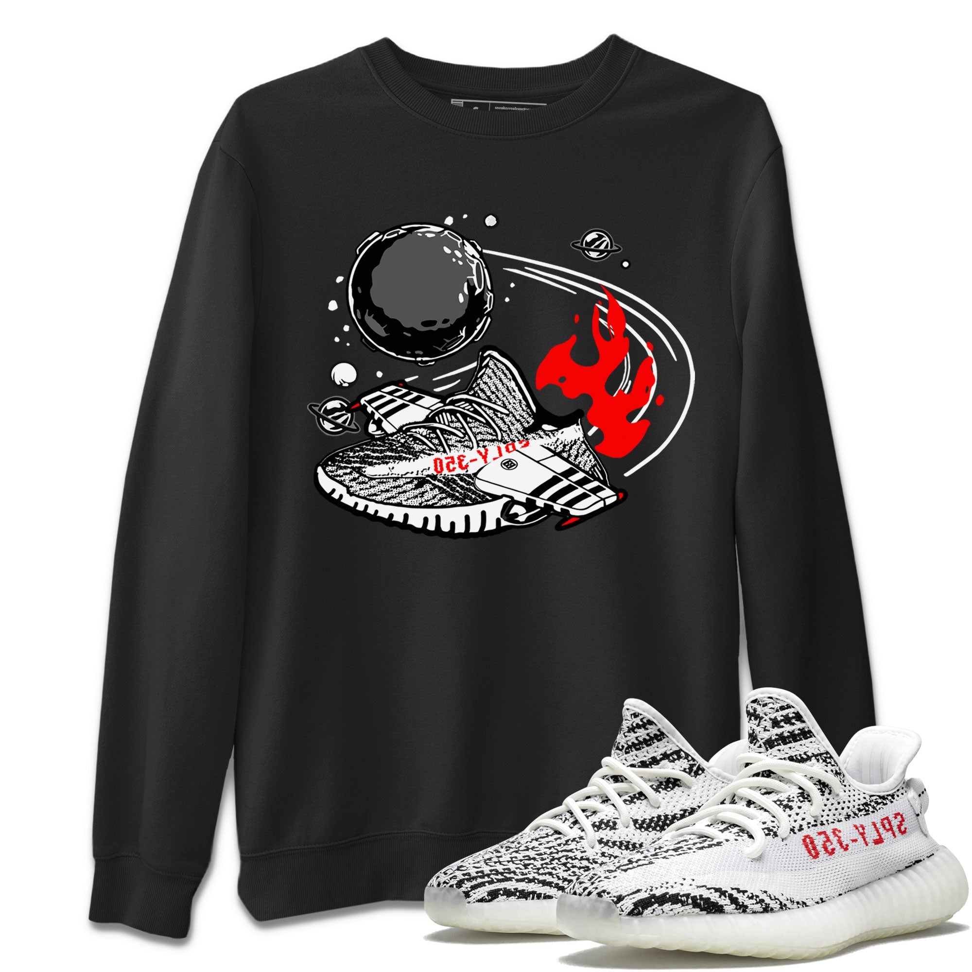 Yeezy 350 Zebra shirt to match Yeezys Rocket Boost sneaker tees Yeezy Boost 350 V2 Zebra SNRT Sneaker Release Tees Unisex Black 1 T-Shirt