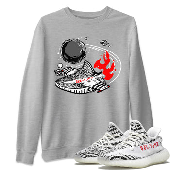 Yeezy 350 Zebra shirt to match Yeezys Rocket Boost sneaker tees Yeezy Boost 350 V2 Zebra SNRT Sneaker Release Tees Unisex Heather Grey 1 T-Shirt