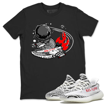 Yeezy 350 Zebra shirt to match Yeezys Rocket Boost sneaker tees Yeezy Boost 350 V2 Zebra SNRT Sneaker Release Tees Unisex Black 1 T-Shirt