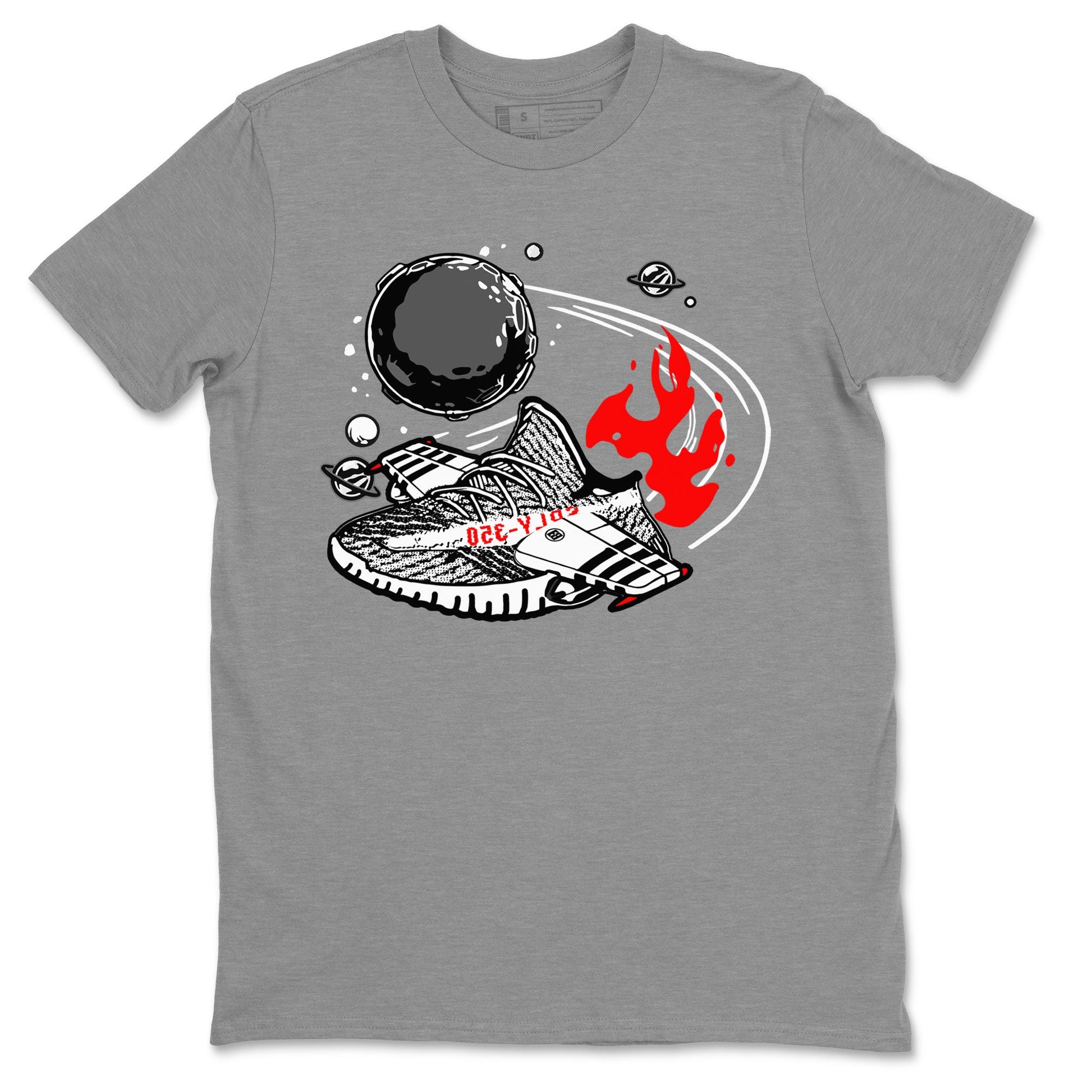 Yeezy 350 Zebra shirt to match Yeezys Rocket Boost sneaker tees Yeezy Boost 350 V2 Zebra SNRT Sneaker Release Tees Unisex Heather Grey 2 T-Shirt