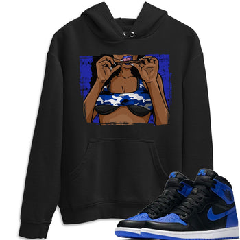 Jordan 1 Royal Black Sneaker Match Tees Roll Up Sneaker Tees Jordan 1 Royal Black Sneaker Release Tees Unisex Shirts