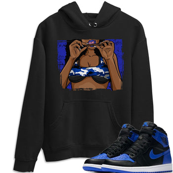 Jordan 1 Royal Black Sneaker Match Tees Roll Up Sneaker Tees Jordan 1 Royal Black Sneaker Release Tees Unisex Shirts
