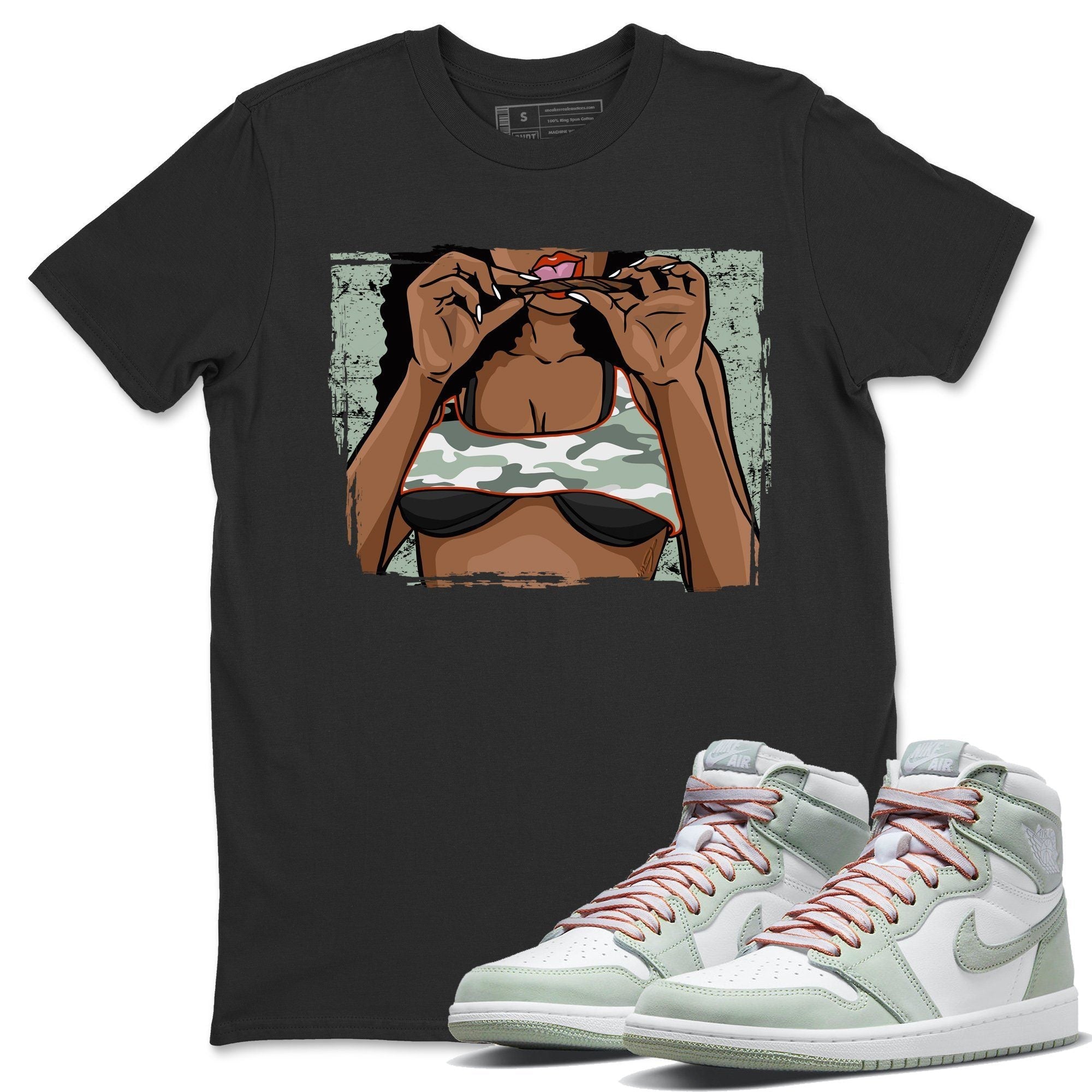 Jordan 1 Seafoam Sneaker Match Tees Roll Up Sneaker Tees Jordan 1 Seafoam Sneaker Release Tees Unisex Shirts
