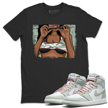 Jordan 1 Seafoam Sneaker Match Tees Roll Up Sneaker Tees Jordan 1 Seafoam Sneaker Release Tees Unisex Shirts