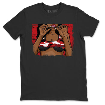 Jordan 1 Varsity Red Chicago Sneaker Match Tees Roll Up Sneaker Tees Jordan 1 Varsity Red Chicago Sneaker Release Tees Unisex Shirts
