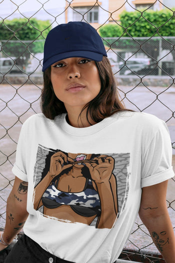 Jordan 3 Midnight Navy Sneaker Match Tees Roll Up Sneaker Tees Jordan 3 Midnight Navy Sneaker Release Tees Unisex Shirts