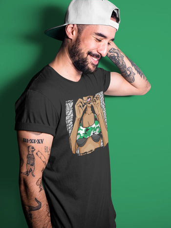 Jordan 3 Pine Green Sneaker Match Tees Roll Up Sneaker Tees Jordan 3 Pine Green Sneaker Release Tees Unisex Shirts