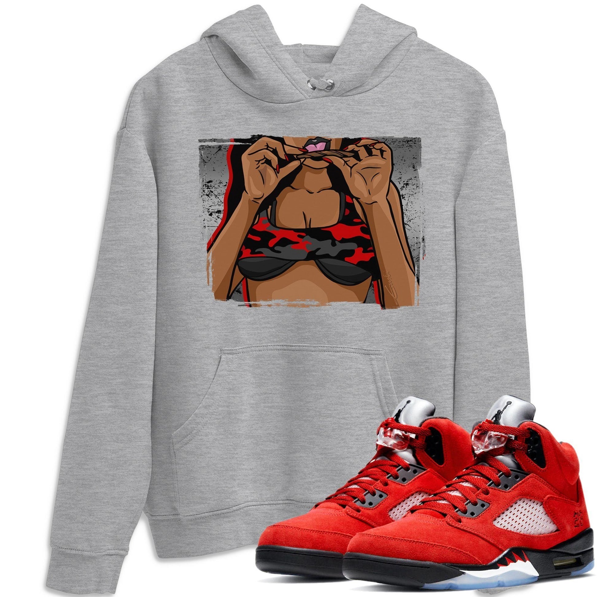 Jordan 5 Raging Bull Sneaker Match Tees Roll UP Sneaker Tees Jordan 5 Raging Bull Sneaker Release Tees Unisex Shirts