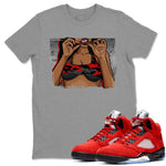 Jordan 5 Raging Bull Sneaker Match Tees Roll UP Sneaker Tees Jordan 5 Raging Bull Sneaker Release Tees Unisex Shirts