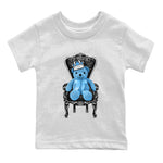 Air Jordan 1 Retro High OG UNC Toe Shirt to match Jordans Royal Bear Sneaker Tees AJ1 UNC Toe Tee Kids and Baby Tees White 2