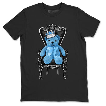 Air Jordan 1 Retro High OG UNC Toe Shirt to match Jordans Royal Bear Sneaker Tees AJ1 UNC Toe Tee Crew Neck T-Shirts Black 2